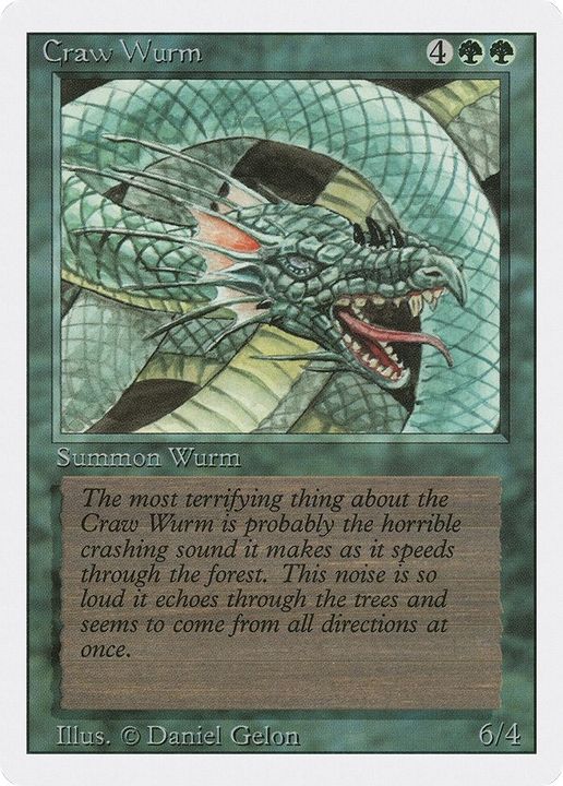 Craw Wurm in the group Magic the Gathering / Types / Colors / Green at Proxyprinters.com (60639)