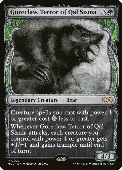 Goreclaw, Terror of Qal Sisma in the group Magic the Gathering / Types / Colors / Green at Proxyprinters.com (60666)