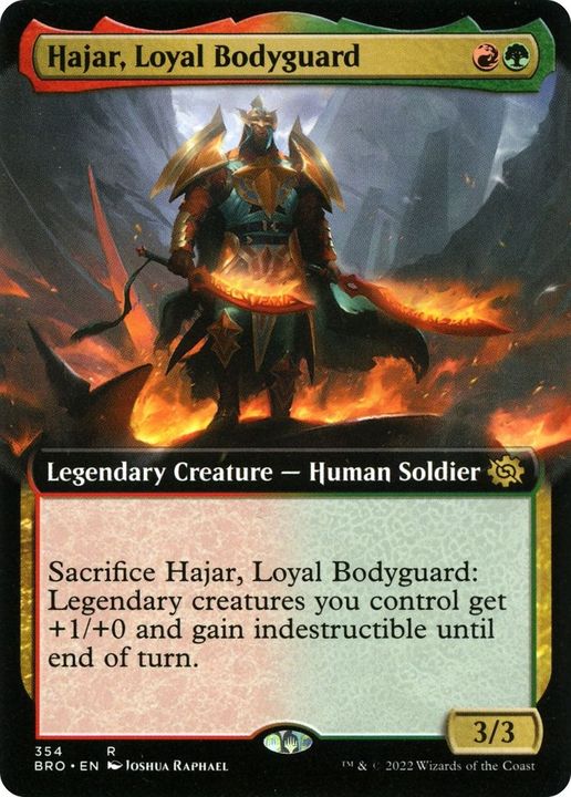 Hajar, Loyal Bodyguard in the group Magic the Gathering / Types / Colors / Multicolors / G, R at Proxyprinters.com (60667)