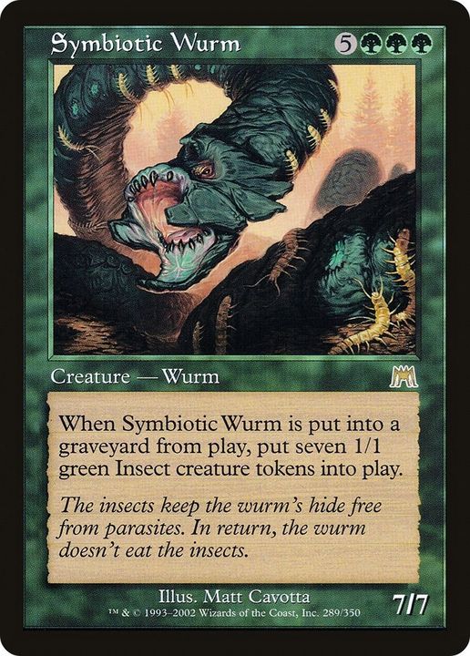 Symbiotic Wurm in the group Magic the Gathering / Types / Colors / Green at Proxyprinters.com (60689)