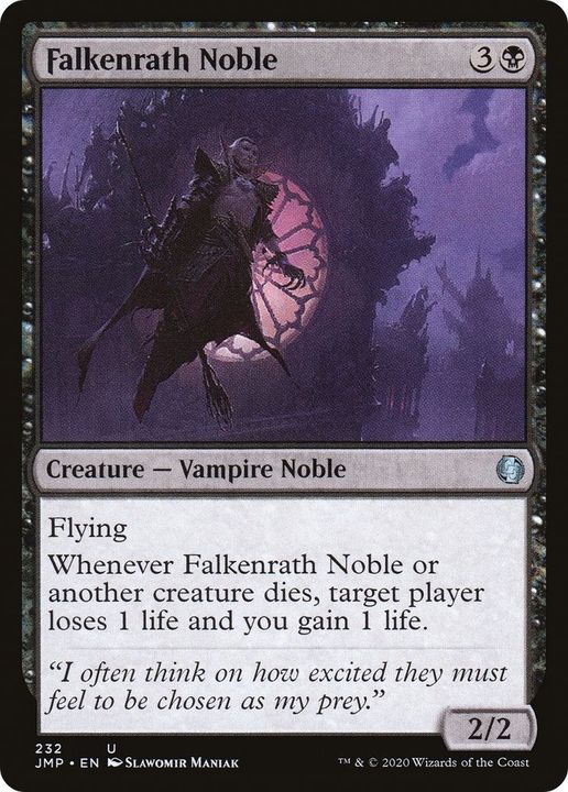 Falkenrath Noble in the group Magic the Gathering / Types / Colors / Black at Proxyprinters.com (60700)