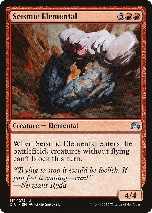 Seismic Elemental in the group Magic the Gathering / Types / Colors / Red at Proxyprinters.com (60703)