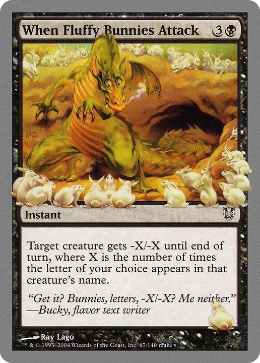 When Fluffy Bunnies Attack in the group Magic the Gathering / Sets / Unhinged Promos at Proxyprinters.com (60742)