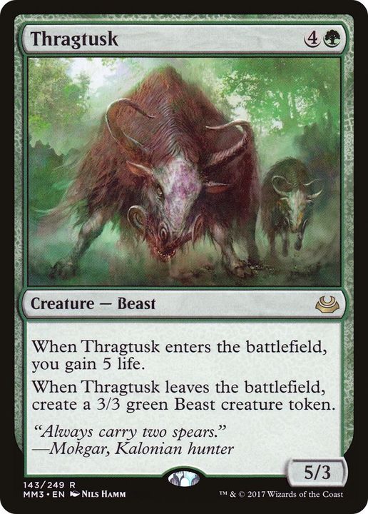 Thragtusk in the group Magic the Gathering / Types / Colors / Green at Proxyprinters.com (60744)