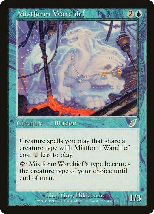 Mistform Warchief in the group Magic the Gathering / Types / Colors / Blue at Proxyprinters.com (60750)