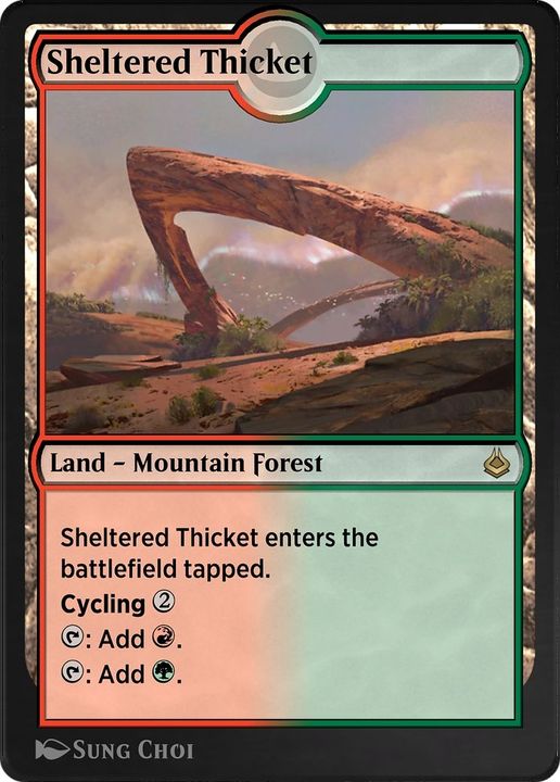 Sheltered Thicket in the group Magic the Gathering / Sets / Amonkhet Remastered at Proxyprinters.com (60768)