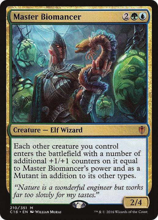 Master Biomancer in the group Magic the Gathering / Types / Colors / Multicolors / G, U at Proxyprinters.com (60773)