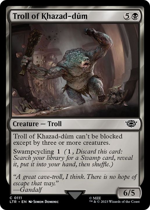 Troll of Khazad-dûm in the group Magic the Gathering / Types / Colors / Black at Proxyprinters.com (60793)