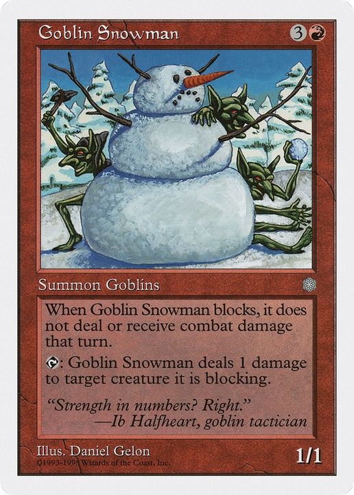 Goblin Snowman in the group Magic the Gathering / Types / Creatures / Goblin at Proxyprinters.com (60819)