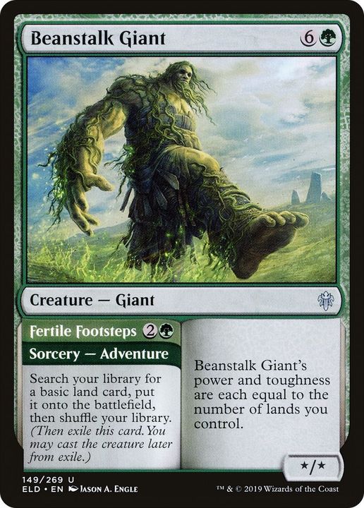 Beanstalk Giant // Fertile Footsteps in the group Magic the Gathering / Types / Colors / Green at Proxyprinters.com (60832)