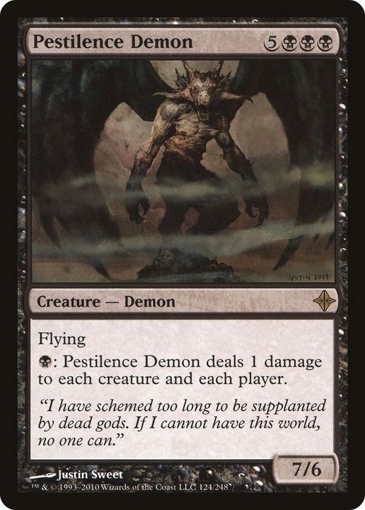 Pestilence Demon in the group Magic the Gathering / Types / Colors / Black at Proxyprinters.com (60877)