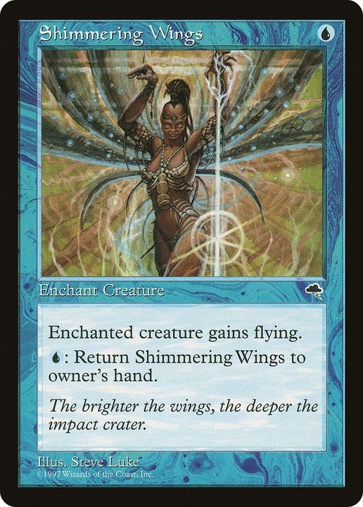 Shimmering Wings in the group Magic the Gathering / Types / Colors / Blue at Proxyprinters.com (60912)