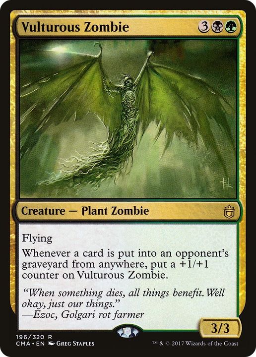 Vulturous Zombie in the group Magic the Gathering / Types / Colors / Multicolors / B, G at Proxyprinters.com (60919)