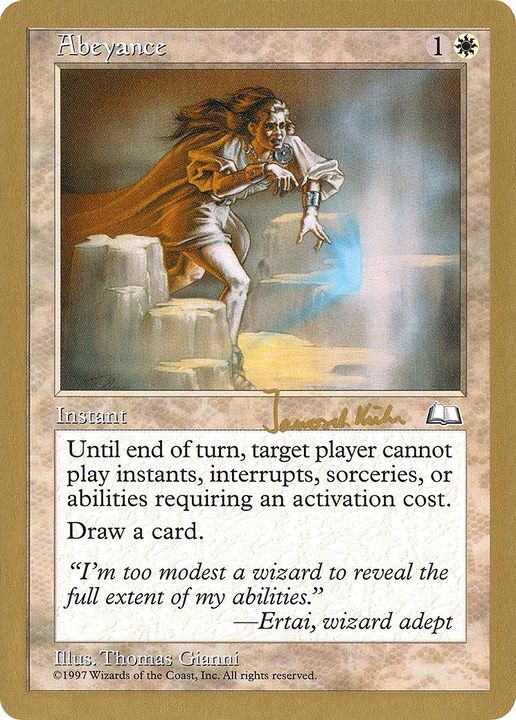 Abeyance in the group Magic the Gathering / Types / Colors / White at Proxyprinters.com (6092)