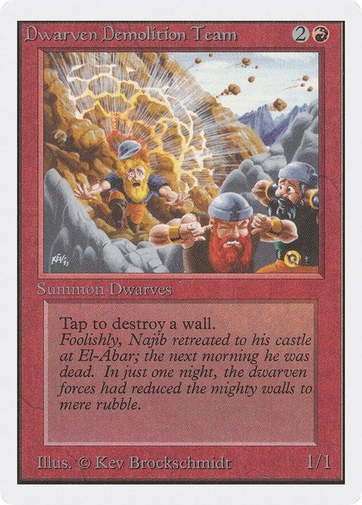 Dwarven Demolition Team in the group Magic the Gathering / Types / Colors / Red at Proxyprinters.com (60927)