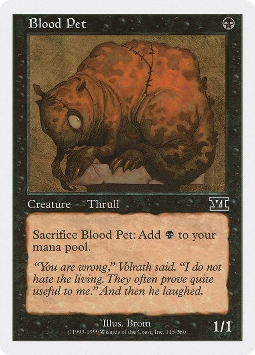 Blood Pet in the group Magic the Gathering / Types / Colors / Black at Proxyprinters.com (60928)