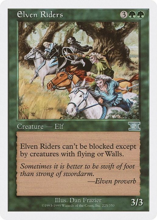 Elven Riders in the group Magic the Gathering / Types / Creatures / Elf at Proxyprinters.com (60972)