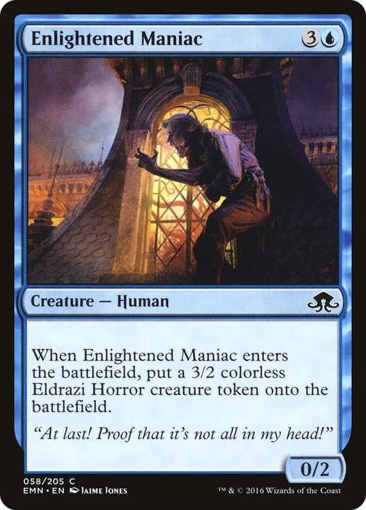 Enlightened Maniac in the group Magic the Gathering / Types / Creatures / Human at Proxyprinters.com (60992)