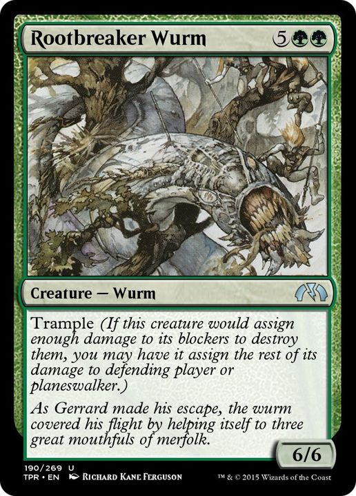 Rootbreaker Wurm in the group Magic the Gathering / Types / Colors / Green at Proxyprinters.com (61004)