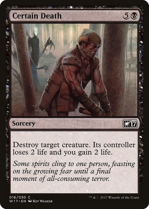 Certain Death in the group Magic the Gathering / Types / Colors / Black at Proxyprinters.com (61019)