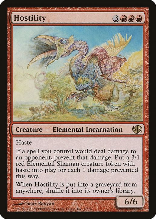 Hostility in the group Magic the Gathering / Types / Colors / Red at Proxyprinters.com (61029)