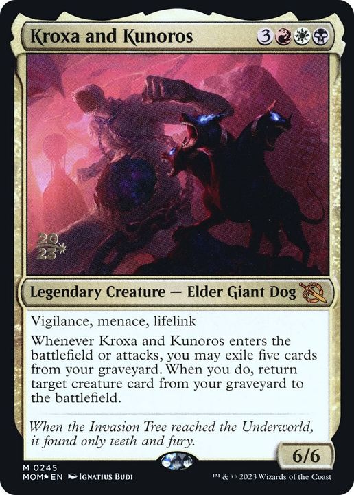 Kroxa and Kunoros in the group Magic the Gathering / Types / Colors / Multicolors / B, R, W at Proxyprinters.com (61062)