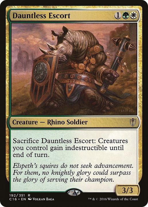 Dauntless Escort in the group Magic the Gathering / Types / Colors / Multicolors / G, W at Proxyprinters.com (61067)