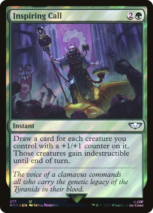 Inspiring Call in the group Magic the Gathering / Types / Colors / Green at Proxyprinters.com (61086)