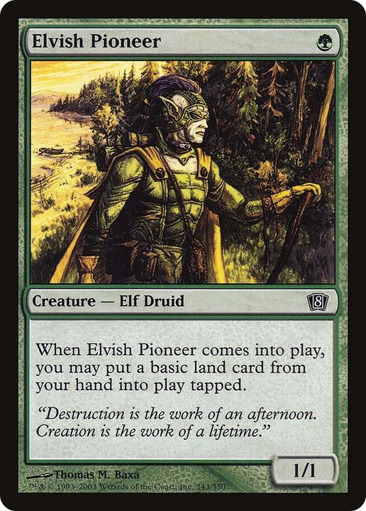 Elvish Pioneer in the group Magic the Gathering / Types / Creatures / Elf at Proxyprinters.com (61098)