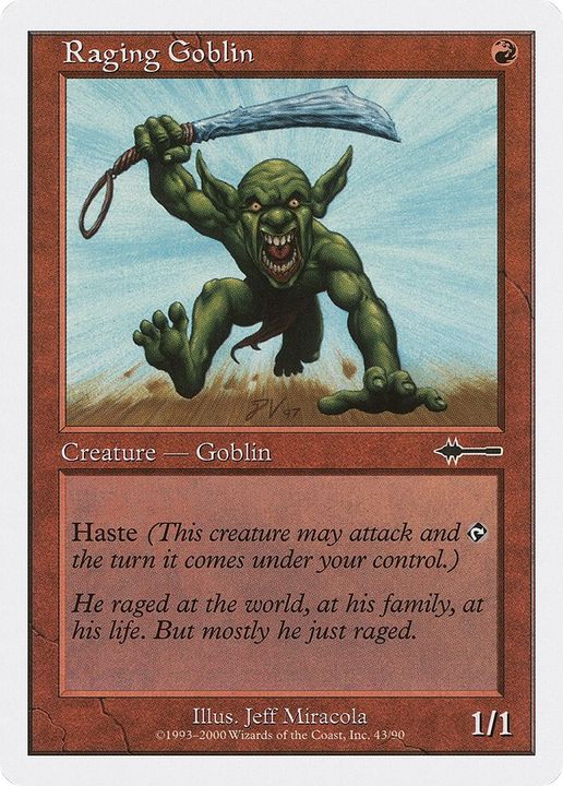 Raging Goblin in the group Magic the Gathering / Sets / Betrayers of Kamigawa at Proxyprinters.com (61148)