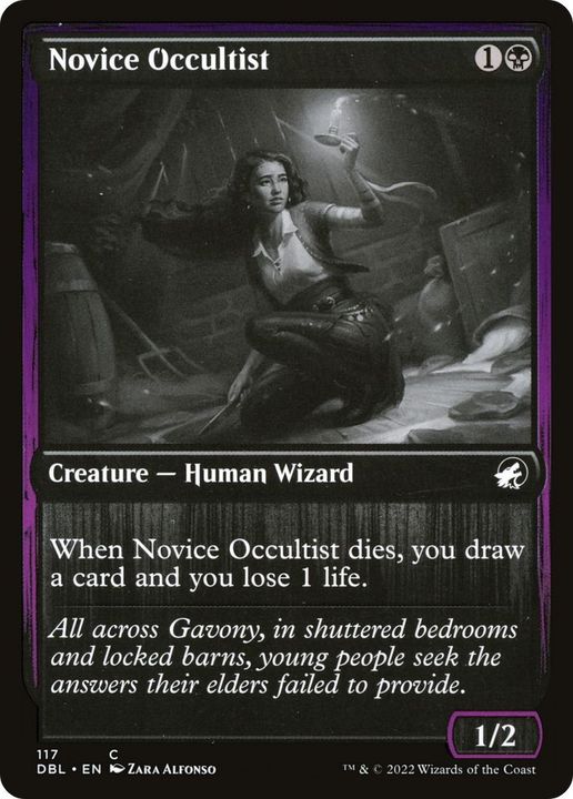 Novice Occultist in the group Magic the Gathering / Types / Creatures / Wizard at Proxyprinters.com (61152)