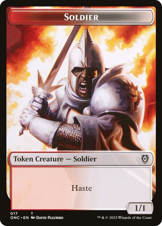 Soldier in the group Magic the Gathering / Sets / Phyrexia: All Will Be One Commander Tokens at Proxyprinters.com (61185)