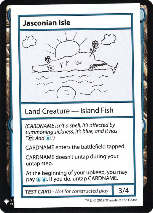 Jasconian Isle in the group Magic the Gathering / Types / Land / Island at Proxyprinters.com (61187)