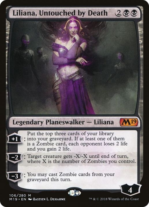 Liliana, Untouched by Death in the group Magic the Gathering / Types / Colors / Black at Proxyprinters.com (61239)