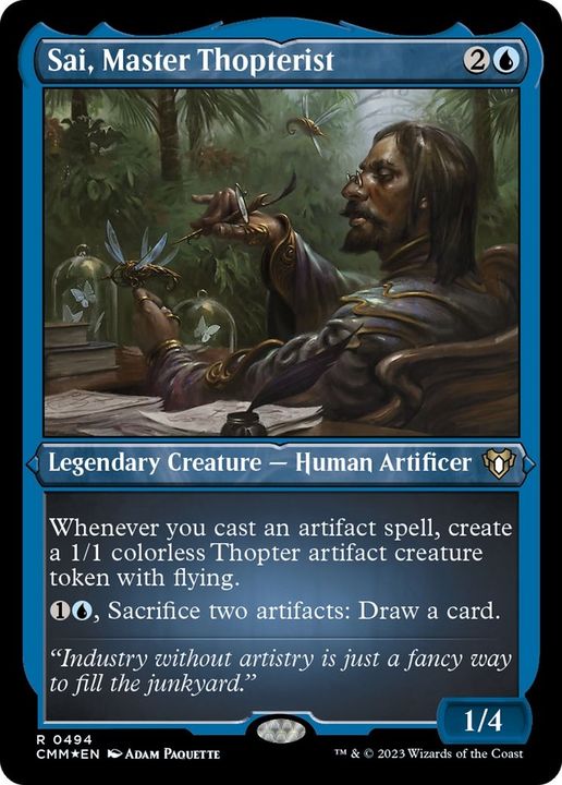 Sai, Master Thopterist in the group Magic the Gathering / Types / Creatures / Human at Proxyprinters.com (61255)