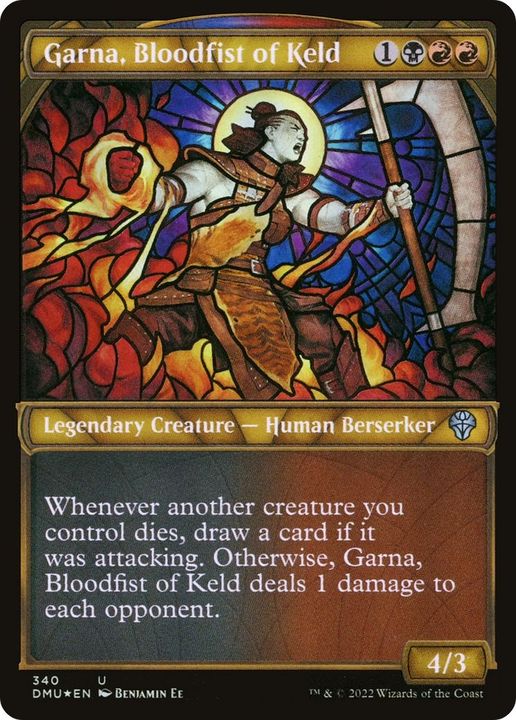 Garna, Bloodfist of Keld in the group Magic the Gathering / Types / Colors / Multicolors / B, R at Proxyprinters.com (61277)