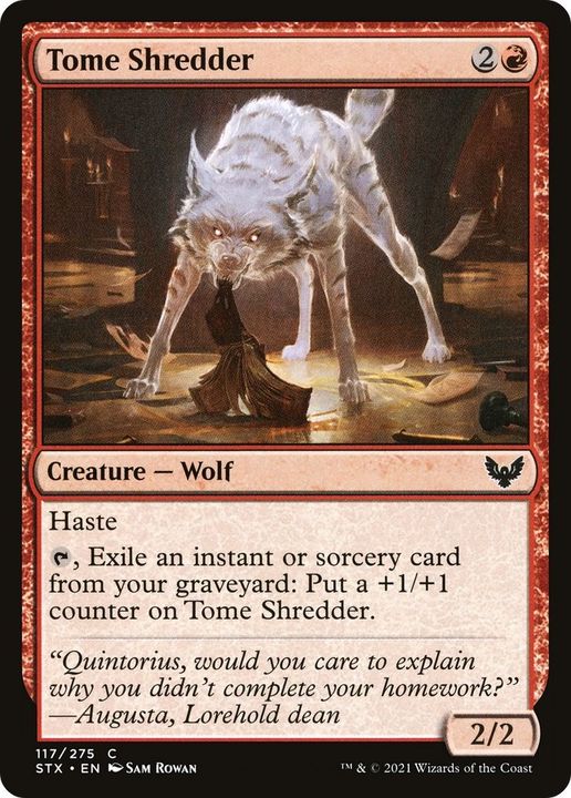 Tome Shredder in the group Magic the Gathering / Types / Colors / Red at Proxyprinters.com (61333)