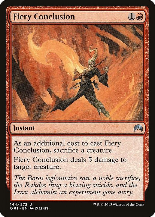 Fiery Conclusion in the group Magic the Gathering / Types / Colors / Red at Proxyprinters.com (6137)