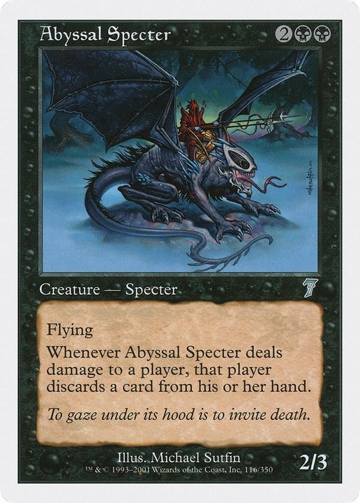 Abyssal Specter in the group Magic the Gathering / Types / Colors / Black at Proxyprinters.com (61371)