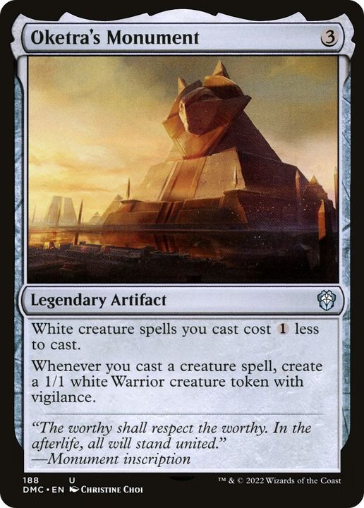 Oketra's Monument in the group Magic the Gathering / Types / Artifacts / Legendary Artifact at Proxyprinters.com (61393)