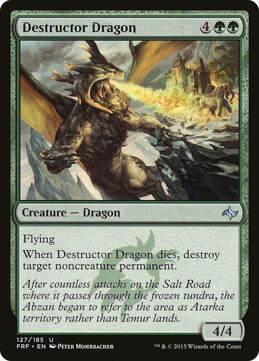 Destructor Dragon in the group Magic the Gathering / Types / Colors / Green at Proxyprinters.com (61592)