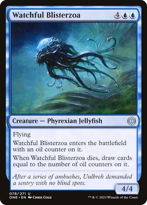 Watchful Blisterzoa in the group Magic the Gathering / Types / Colors / Blue at Proxyprinters.com (61630)