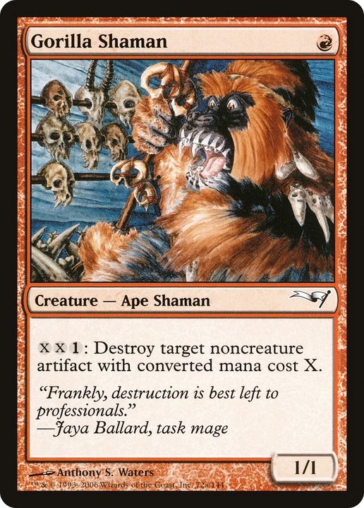 Gorilla Shaman in the group Magic the Gathering / Types / Colors / Red at Proxyprinters.com (61663)