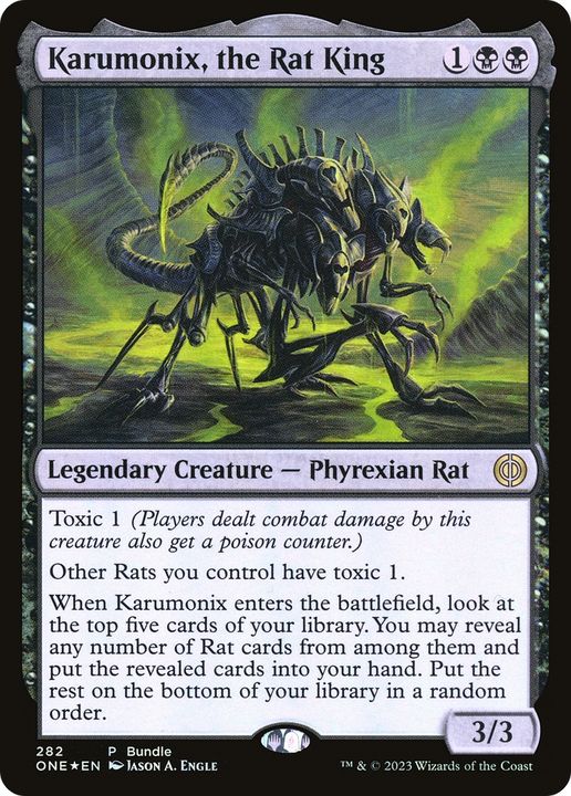 Karumonix, the Rat King in the group Magic the Gathering / Sets / Phyrexia: All Will Be One at Proxyprinters.com (61701)