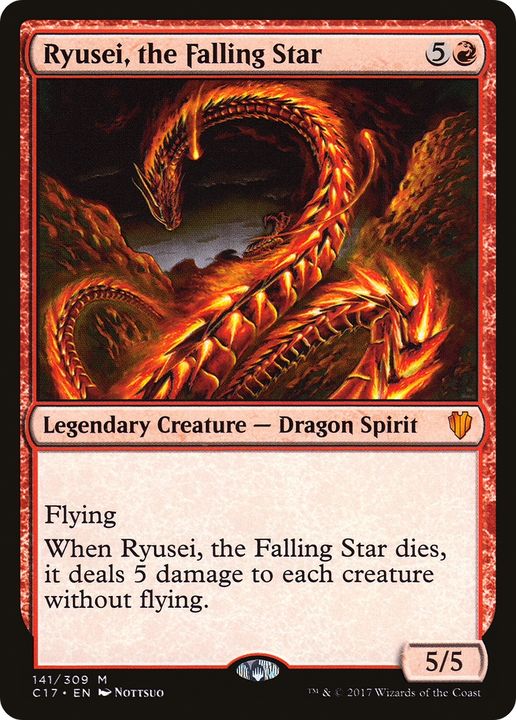 Ryusei, the Falling Star in the group Magic the Gathering / Types / Colors / Red at Proxyprinters.com (61736)