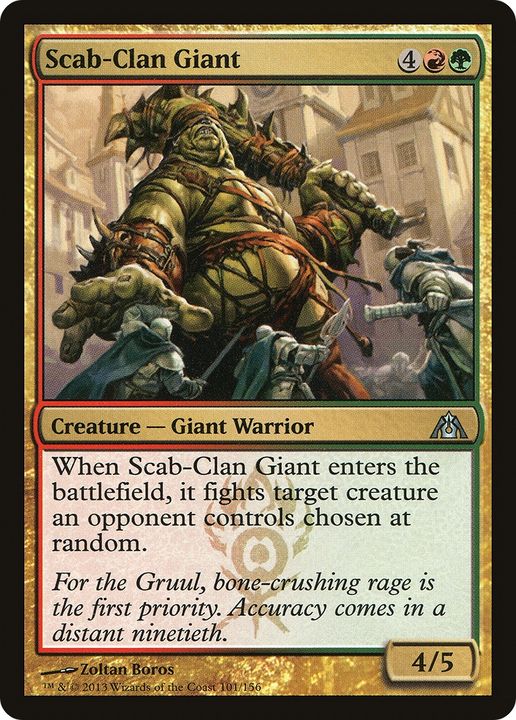 Scab-Clan Giant in the group Magic the Gathering / Types / Colors / Multicolors / G, R at Proxyprinters.com (61747)