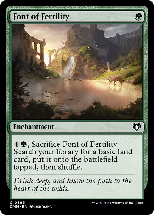 Font of Fertility in the group Magic the Gathering / Types / Enchantment / Enchantment at Proxyprinters.com (61749)