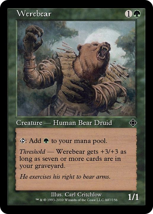 Werebear in the group Magic the Gathering / Types / Creatures / Human at Proxyprinters.com (61779)