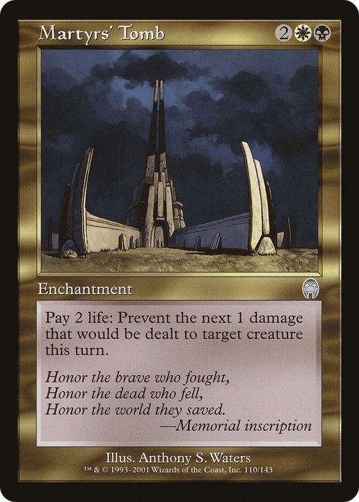 Martyrs' Tomb in the group Magic the Gathering / Sets / Apocalypse at Proxyprinters.com (61798)