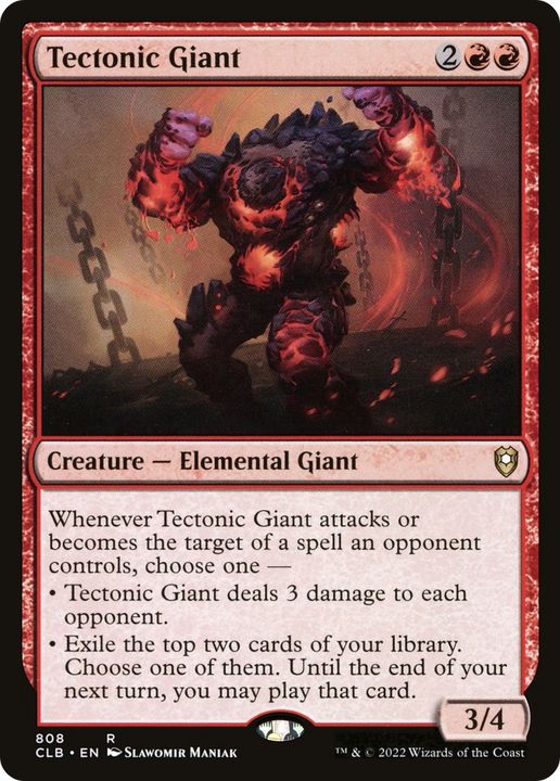 Tectonic Giant in the group Magic the Gathering / Types / Colors / Red at Proxyprinters.com (61809)